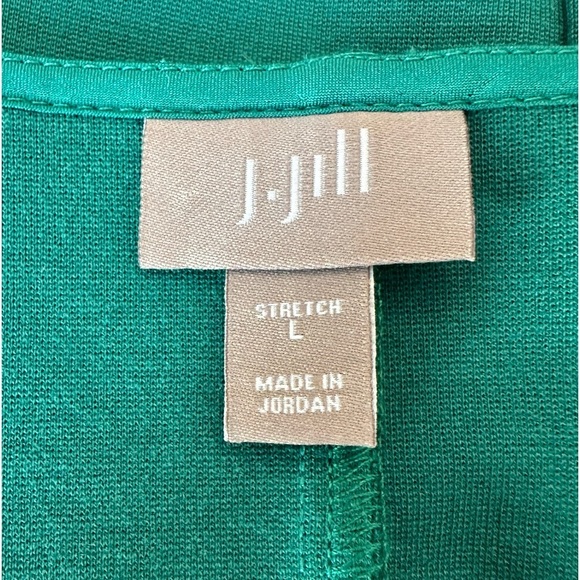 J. Jill Sleeveless Rounded Neck Knee Length Shift Dress Size‎ Large Green NWOT! - Picture 3 of 5